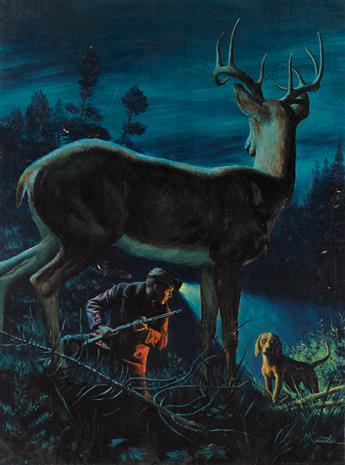 (PULP.) MORT KÜNSTLER. A Deer in the Night.